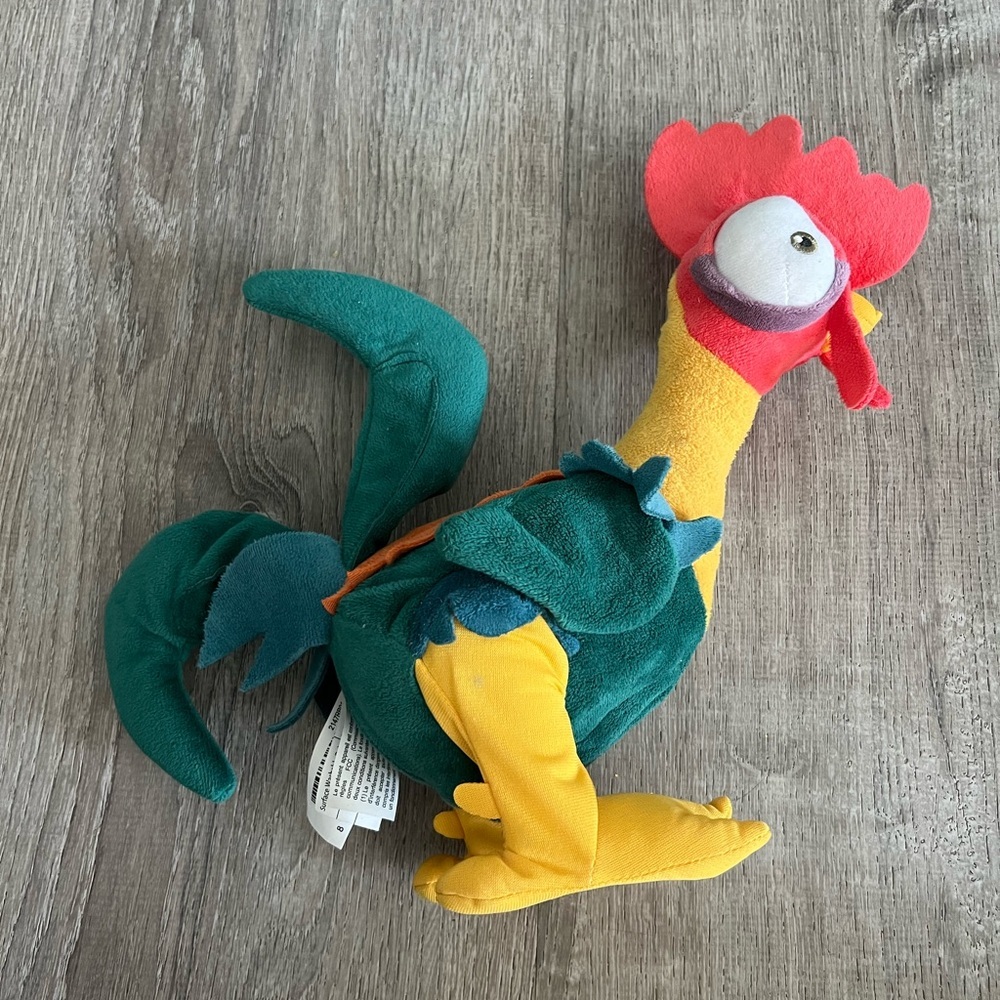 Disney Moana Hei Hei clucking dancing colorful  Plush Rooster Toy